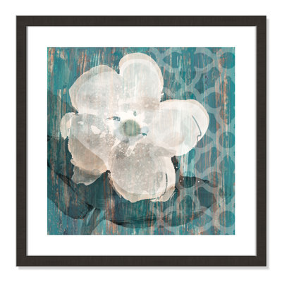 Crème de fleur - peinture encadrée