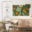 Carte du vieux monde sur toile-312494704