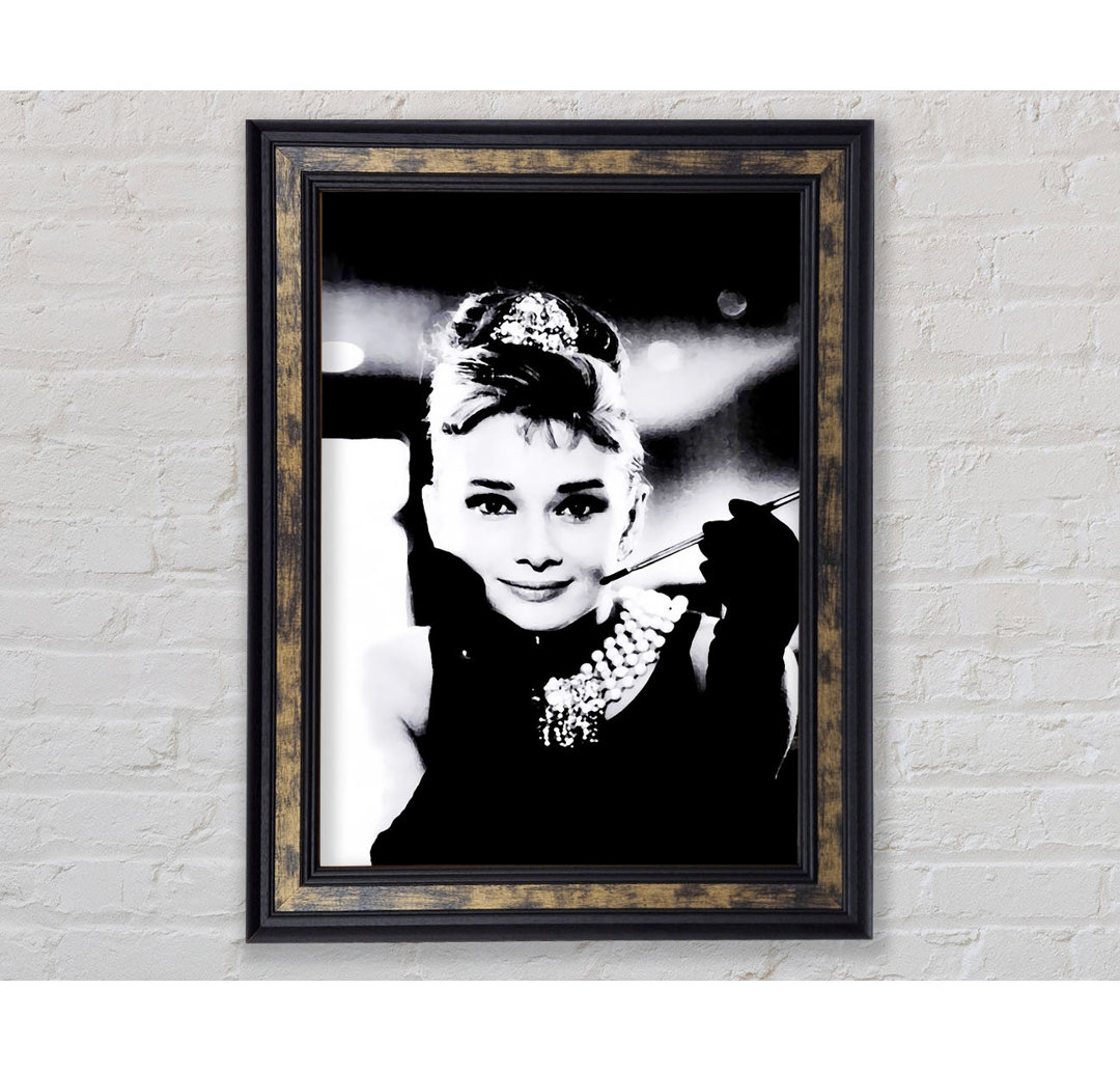 Audrey Hepburn Frühstück bei Tiffanys - Bilderrahmen Kunstdrucke