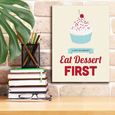 'Eat Dessert First' by Genesis Duncan, Giclee Canvas Wall Art