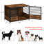 Dog Crate And Side Table, Large,Oak-107119614