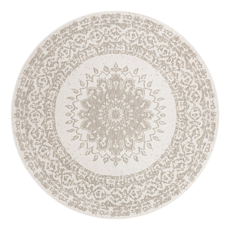 Ornate Lamotte Indoor/Outdoor Area Rug, Round 12'