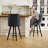 Swivel Bar Stools, 26'' Upholstered Counter Stool with Solid Wood Frame-751469149