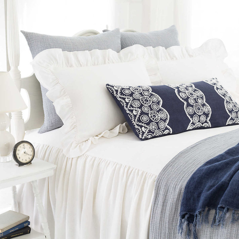Wilton Bedspread, King Bedspread, White