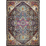 Boulton Medallion Anthracite Area Rug