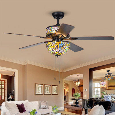 Petrillo 15'' Ceiling Fan with Light Kit