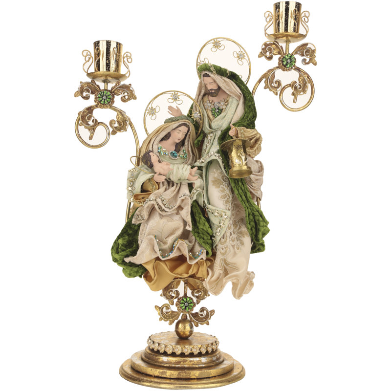 Holy Family On Pedestal -26.5 Inches