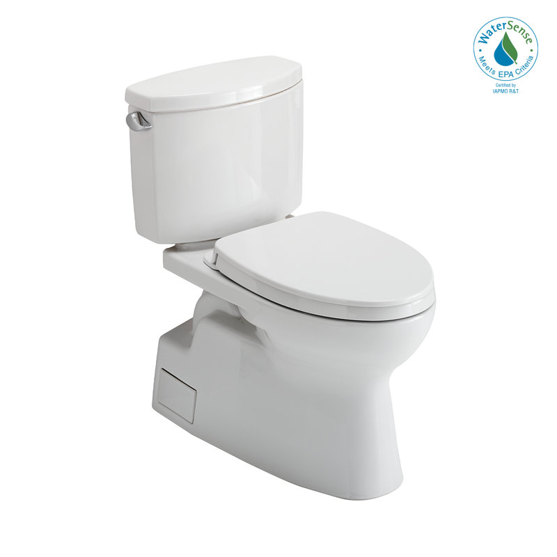 Vespin® II 1.28 GPF (Water Efficient) Elongated Two-Piece Toilet (Seat Included), Cotton