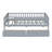 Twin Size Daybed Wood Bed with Two Drawers, Gray