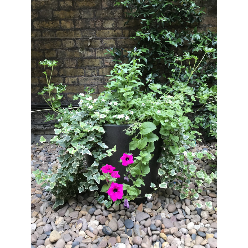 Vrej Fibreglass Planter, Large, Faux Lead