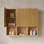 Ensemble d'armoires de rangement mural 41 "avec portes et compartiments ouverts Gritton-129616405-129616404