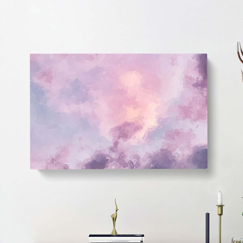 Cloud Mist in Abstract - Wrapped Canvas, 60cm H x 91cm W x 3cm D