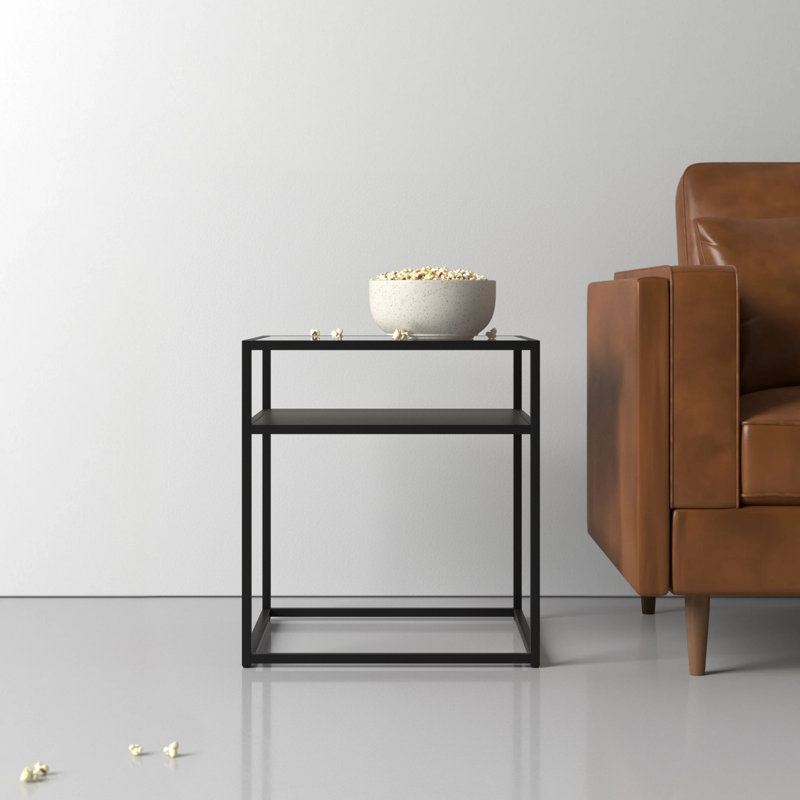 Duran Glass Top End Table