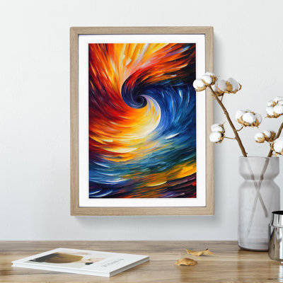 Ocean Wave Abstract No.5 - Framed Print