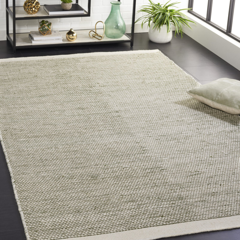 Tapis Natura 776 vert / ivoire, Rectangle de 5 pi x 8 pi