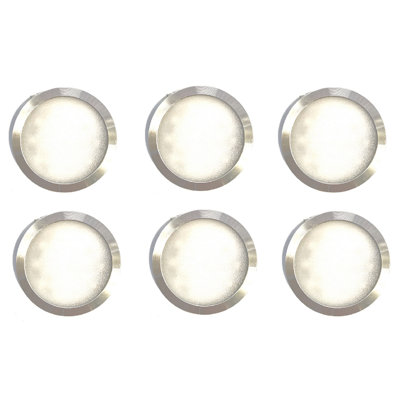 Luminaire rond 6 lumières DEL sous l'armoire