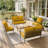 6.5″ Outdoor Replacement Cushion Set, Deep Seating Seat / Back Cushion Set-137666729