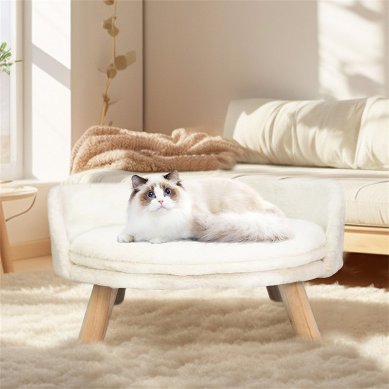 Kaela Round Pet Sofa, 38.2cm H x 61.5cm W x 61.5cm