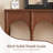 39" Solid Wood Console Table With Arch Design-746013069