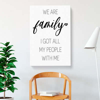 We Are Family - Wrapped Canvas Print