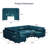 Neemi Oversized Modular Sectional Sofa U Shaped Couch Set With Storage Seat Convertible Large Couch U Shape Set-1760171161