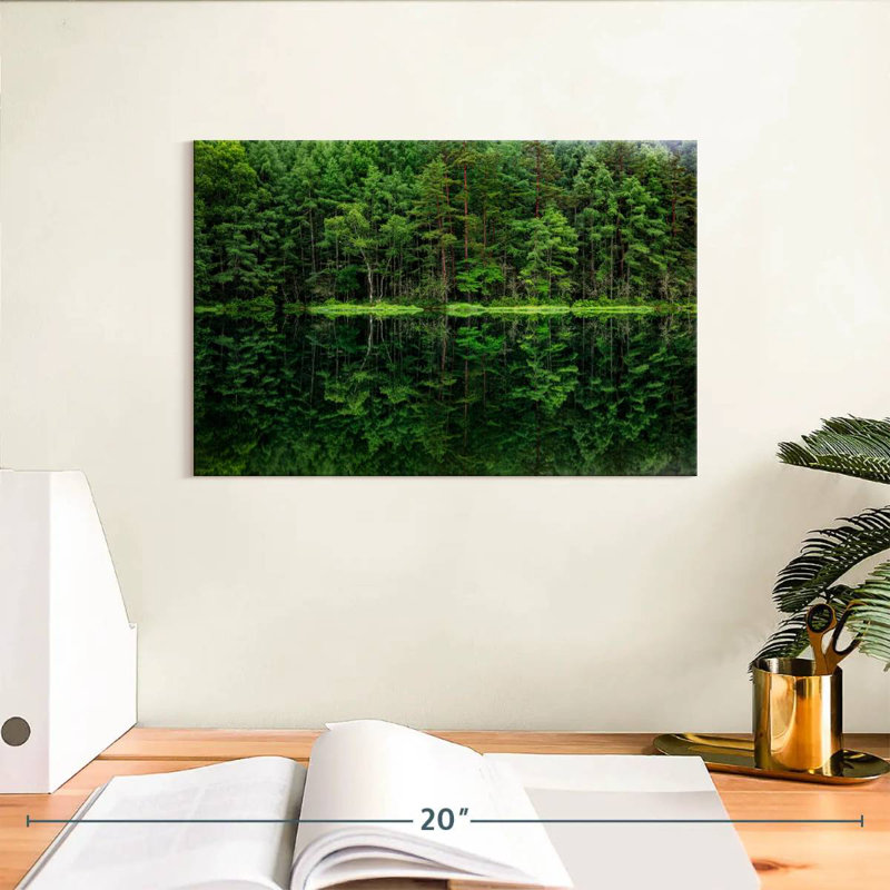 Harnek, reflet de la forêt verte, H 8 po x l 12 po