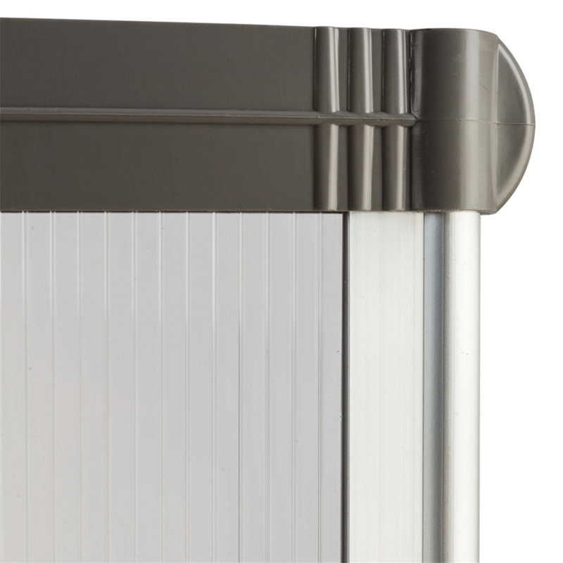Household Application Door & Window Rain Cover Eaves Canopy, White/Brown, 9.06" H x 39.37" W x 31.5" D