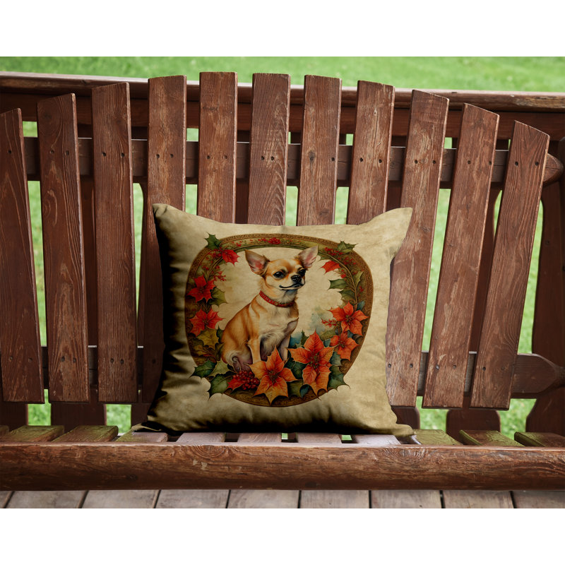 Coussin Christmas, 14 po x 14 po, Carré