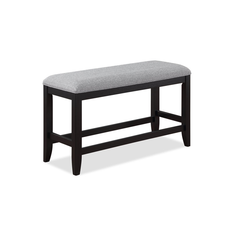 Banc de salle à manger à hauteur de comptoir, Brun, H 25,5 po x l 42 po x P 16 po