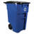 Plastic Manual Lift Outdoor Trash & Recycling Bin - 50 Gallons