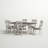 Daker 6 - Person Trestle Dining Set-1137317141
