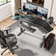 Adjustable Curved Metal Base Standing Desk-1219208915