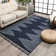 Loop-De-Loop Geometric Synthetic Area Rug