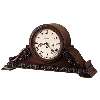 Traditional Roman Numeral Mechanical Tabletop Clock in Americana Cherry