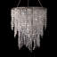 Lustre à niveaux remarquable avec détails en cristal Bingen