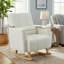 Chaise berçante d'appoint rembourrée avec coussin