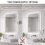 Ensemble de vanité suspendue noire de 61 cm (24 po) avec lavabo intégré et miroir de courtoisie à DEL de 61 x 102 cm (24 x 40 po).-1574173658-1574173659