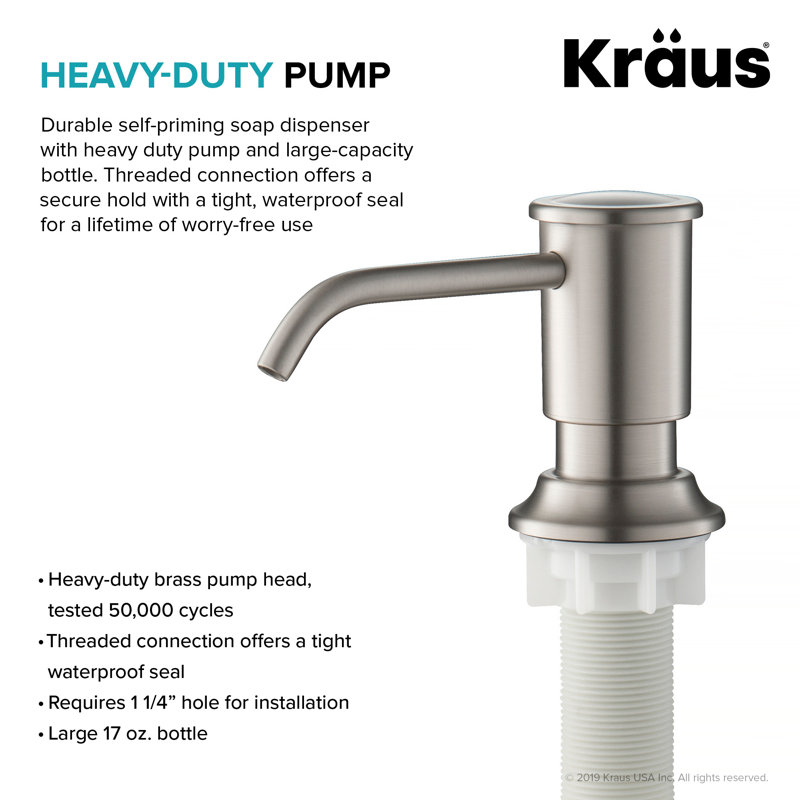 Soap Dispenser, Spot Free Stainless Steel