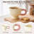 4-Pack Flower Handle Coffee Cups-961840455