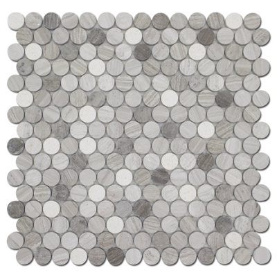 MOSAIQUE EN BOIS ROND PENNY