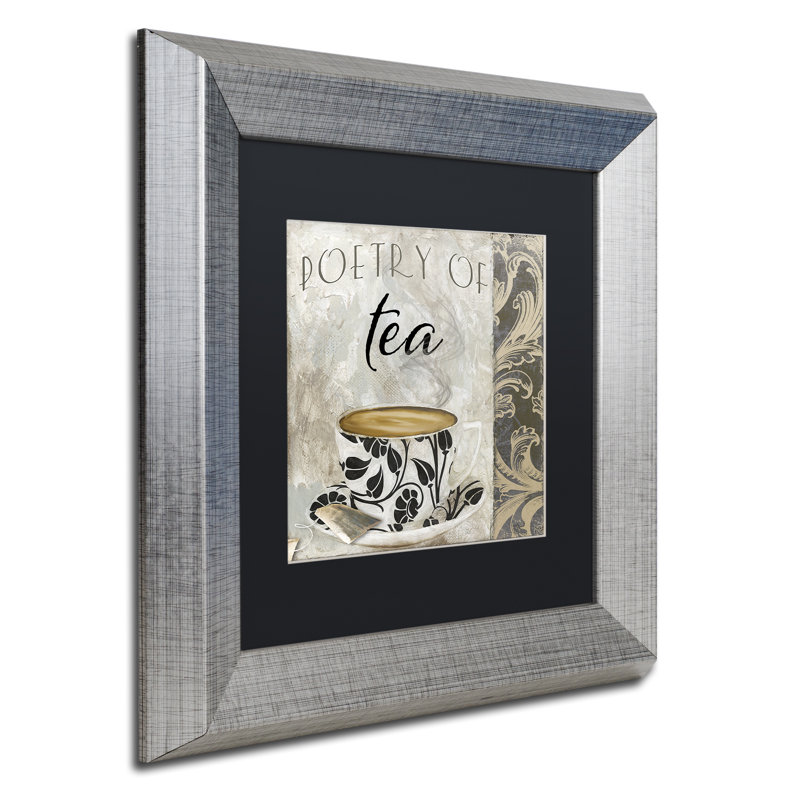 «Art of Tea II» par Jadaya, impression encadrée, H 11 po x l 14 po x P 0,5 po, Noir