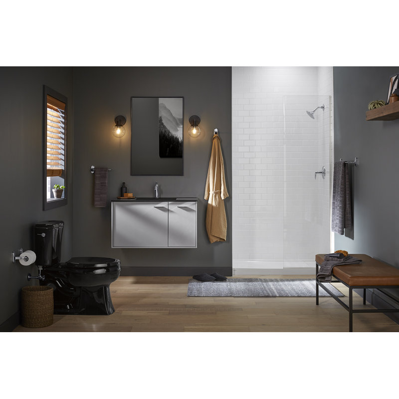 Industrial Towel Arm, Polished Chrome
