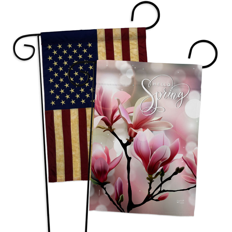 Drapeau de jardin à 2 faces en polyester / mélange de polyester 19 x 13 po