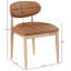Chaise d'appoint de salle à manger rembourrée en tissu Eligah Performance-834709444-834709496