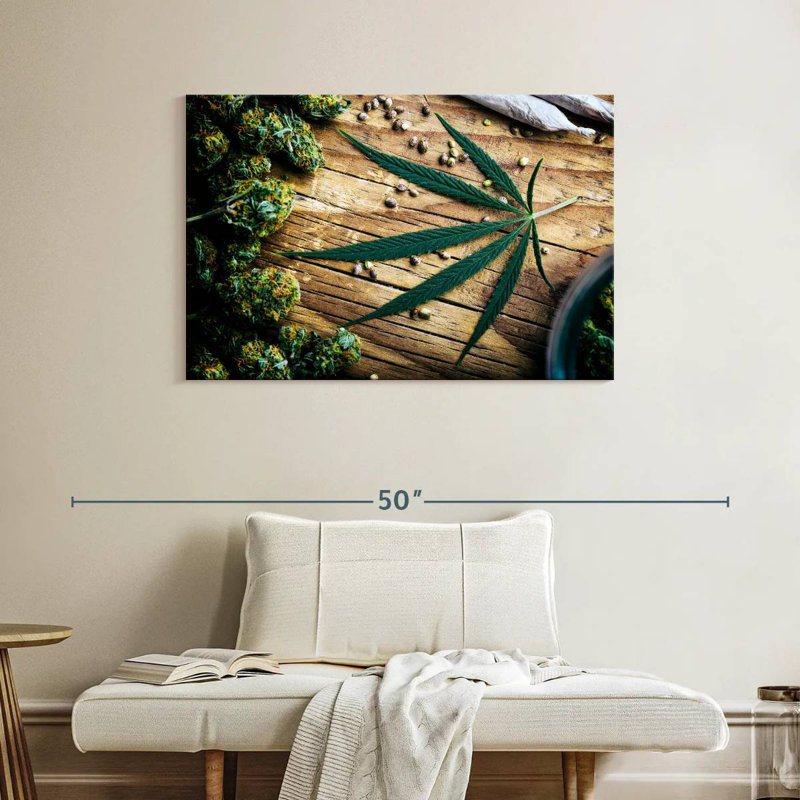Dried Marijuana, 26" H x 39" W