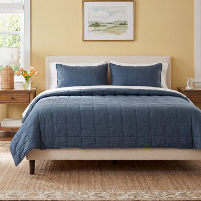 French Linen Quilt Set
