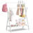 Mito 31.1''W Foldable Kids Clothes Rack with Double Rods & Storage Shelf-375306274