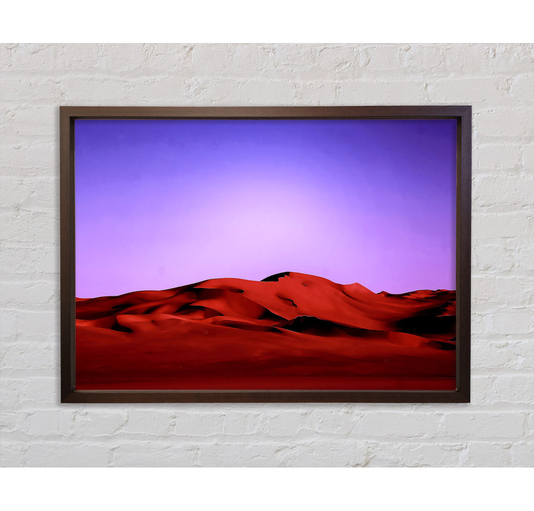 Desert Night - Einzelner Bilderrahmen Kunstdrucke auf Leinwand