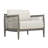  Borneo White Outdoor Lounge Chair
