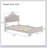 Modern Wood Bed With Hidden LED Light Upholstered Curved Headboard-839347532